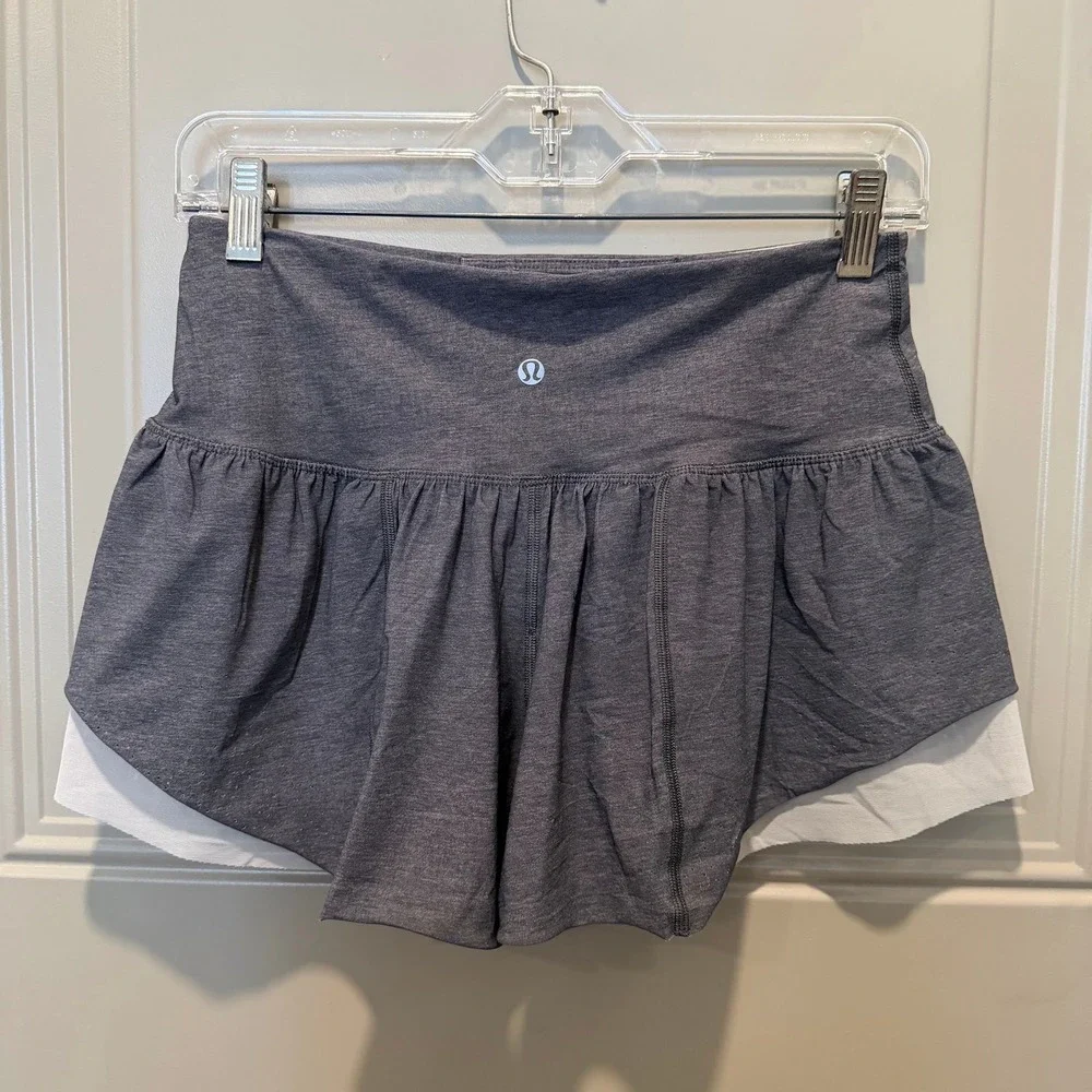 Lululemon‎ Sea Me Run Shorts Grey Size 4